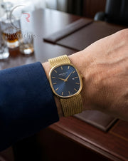 (OS) Patek Philippe Square Gold Blue