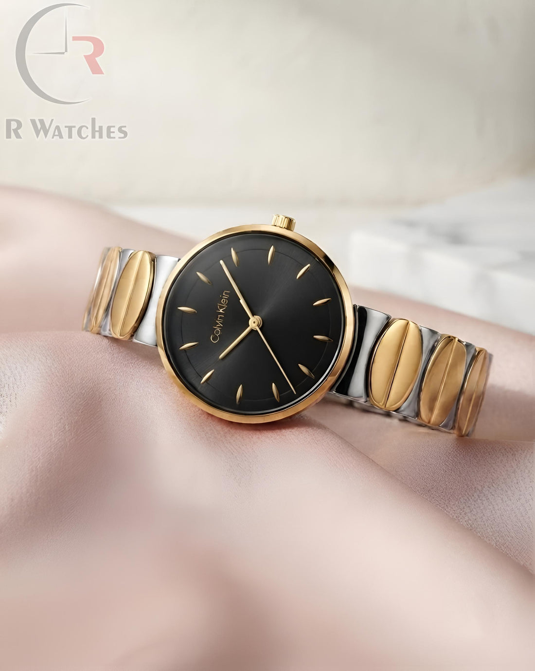 (OS) CK Girls Dual Tone Black