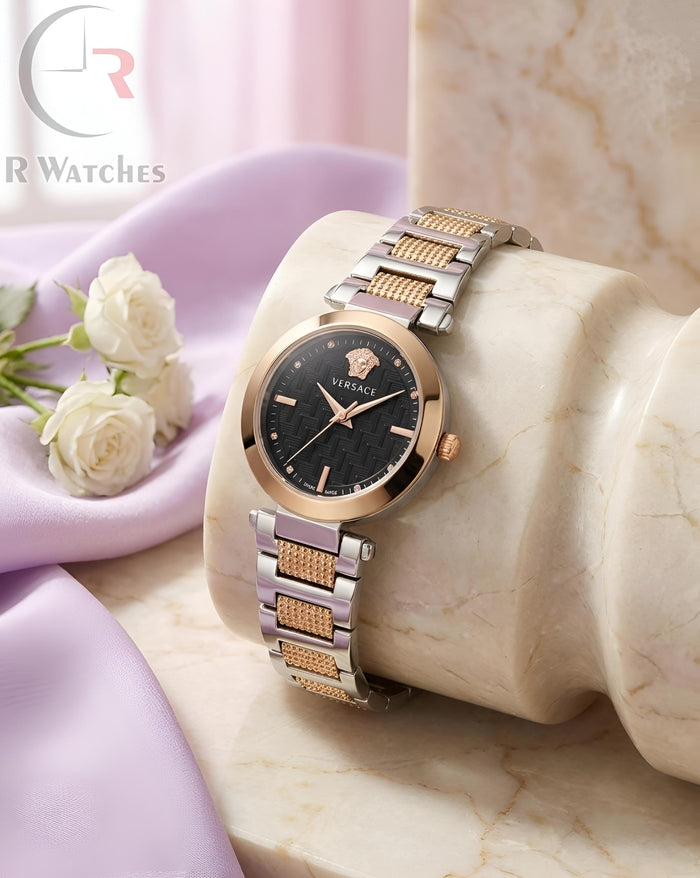 (OS) Versace Girls Dual Tone Black