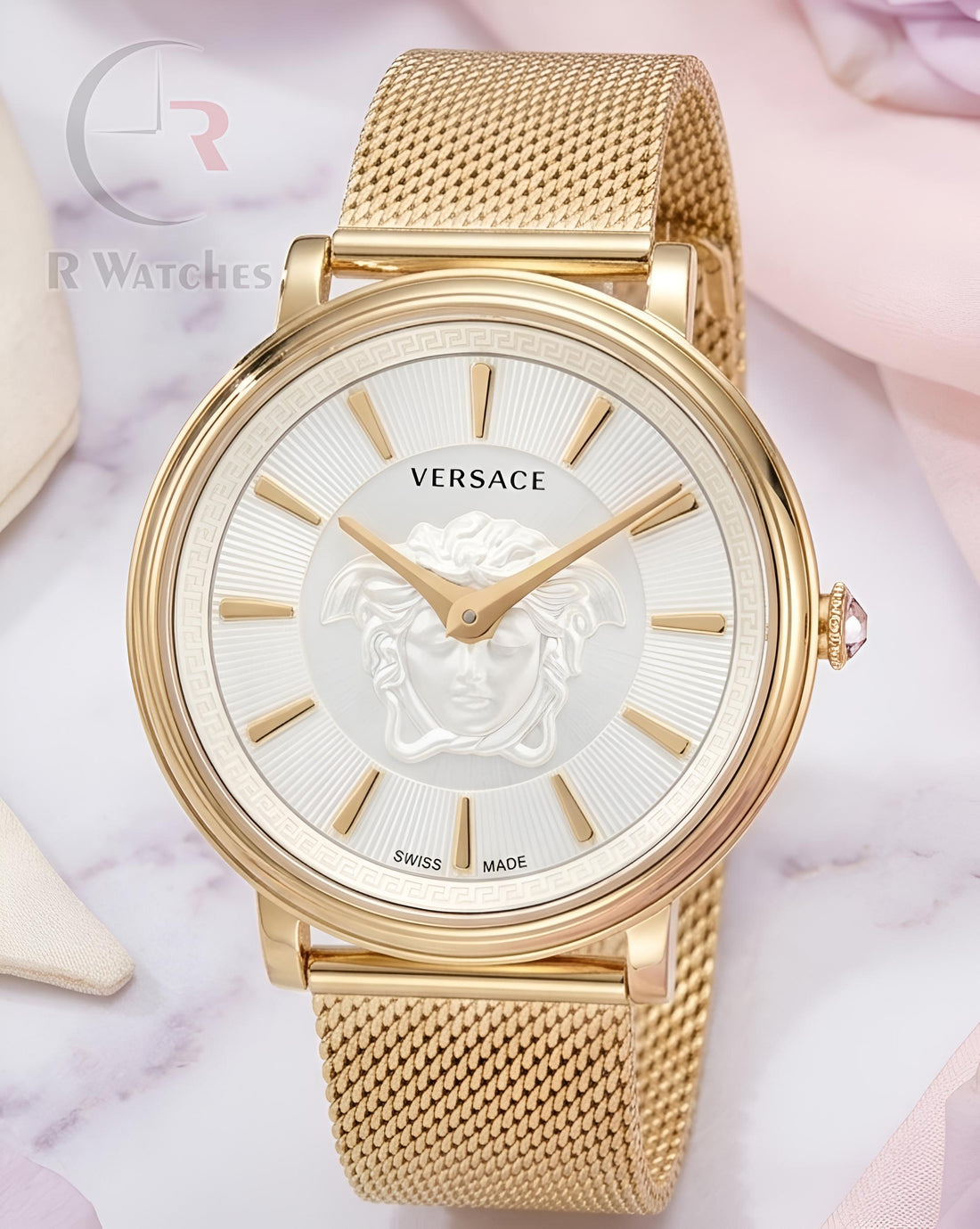 (OS) Versace Girls Gold White