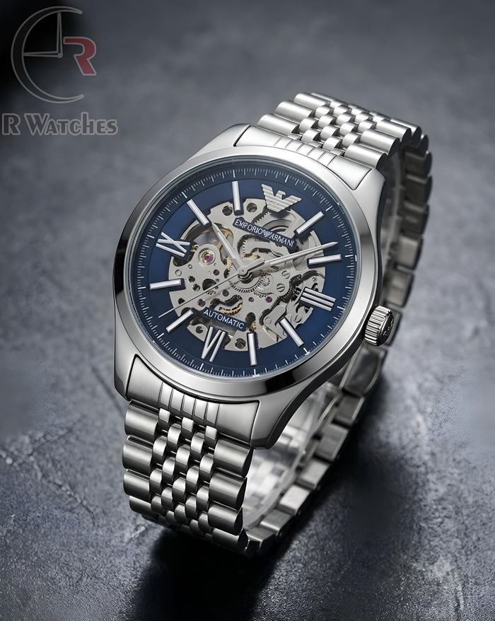 (OS) Armani Automatic Silver Blue