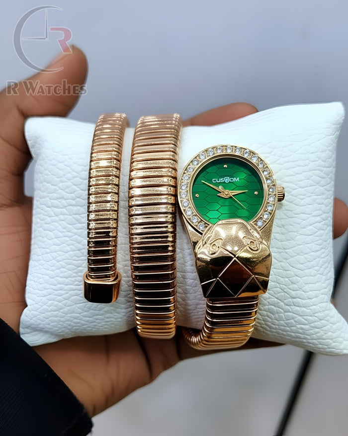 (OS) Custom girls' Rose Gold green