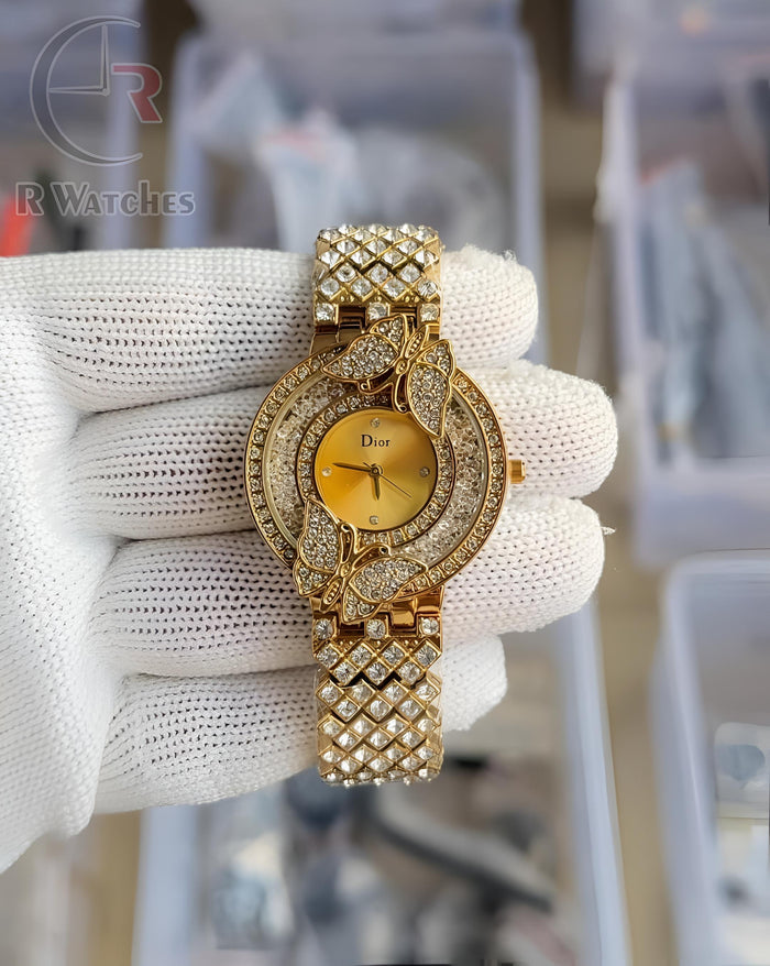 (OS) Dior girls new diamond edition full Gold