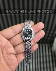 (OS)⭐ Patek philip silver Black dimond