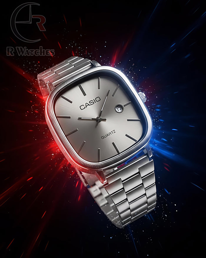 (OS) Casio old money Silver Grey