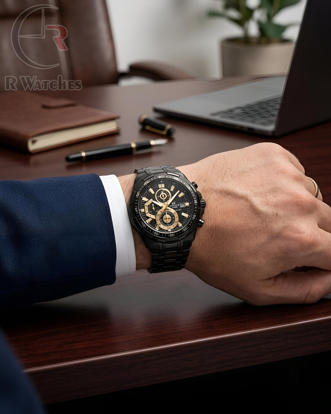 (SS)⭐ Casio Edifice Black gold