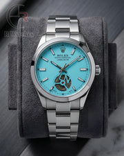 (OS) Rolex Automatic Tiffany Blue Silver