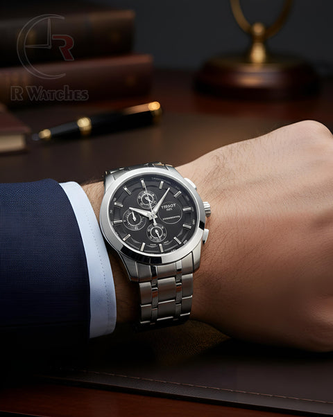 (OS4)⭐ Havey Tissot Silver Black Dial