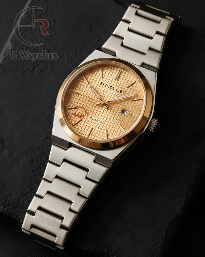 (OS)⭐ Snille Silver Rose Gold Dial