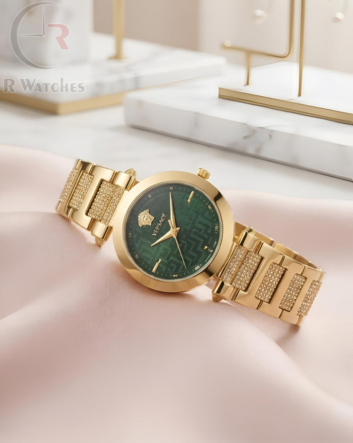 (OS) Versace Girls Gold Green