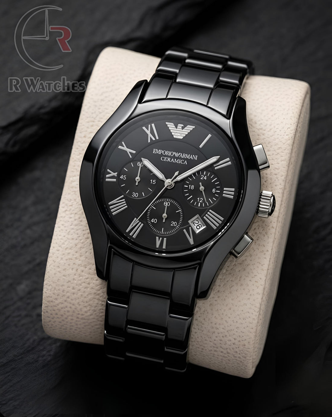 (SS2)⭐ Armani ceramic black Silver