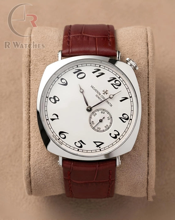 (OS) Vacheron Constantin Leather Silver White Brown