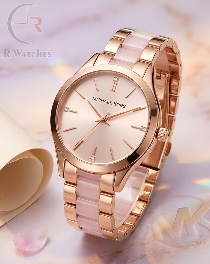 (OS) MK Girls dual tone pink