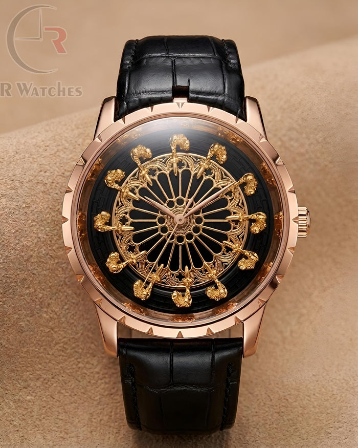 (OS) Roger Dubuis Leather Rose Gold