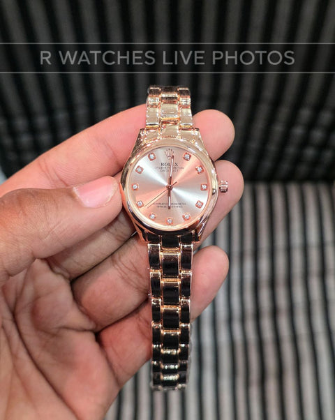 (OS)⭐ Rolex Girls Full Rose Gold