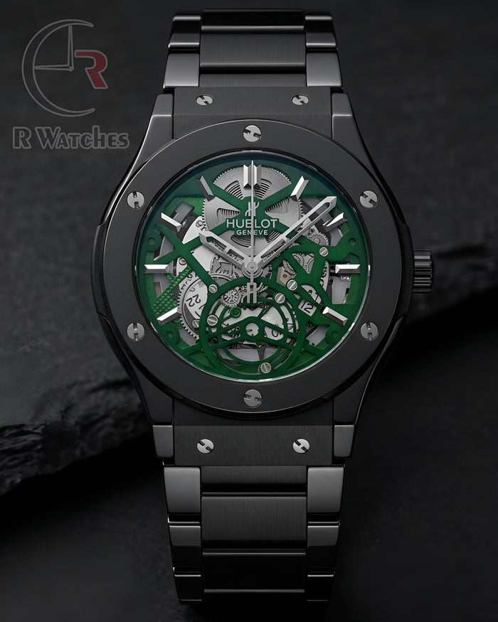 (OS2)⭐ Hublot Machinery Black Green