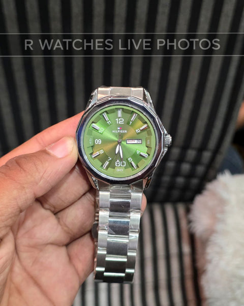 (OS)⭐ Tommy Hilfiger Silver Green