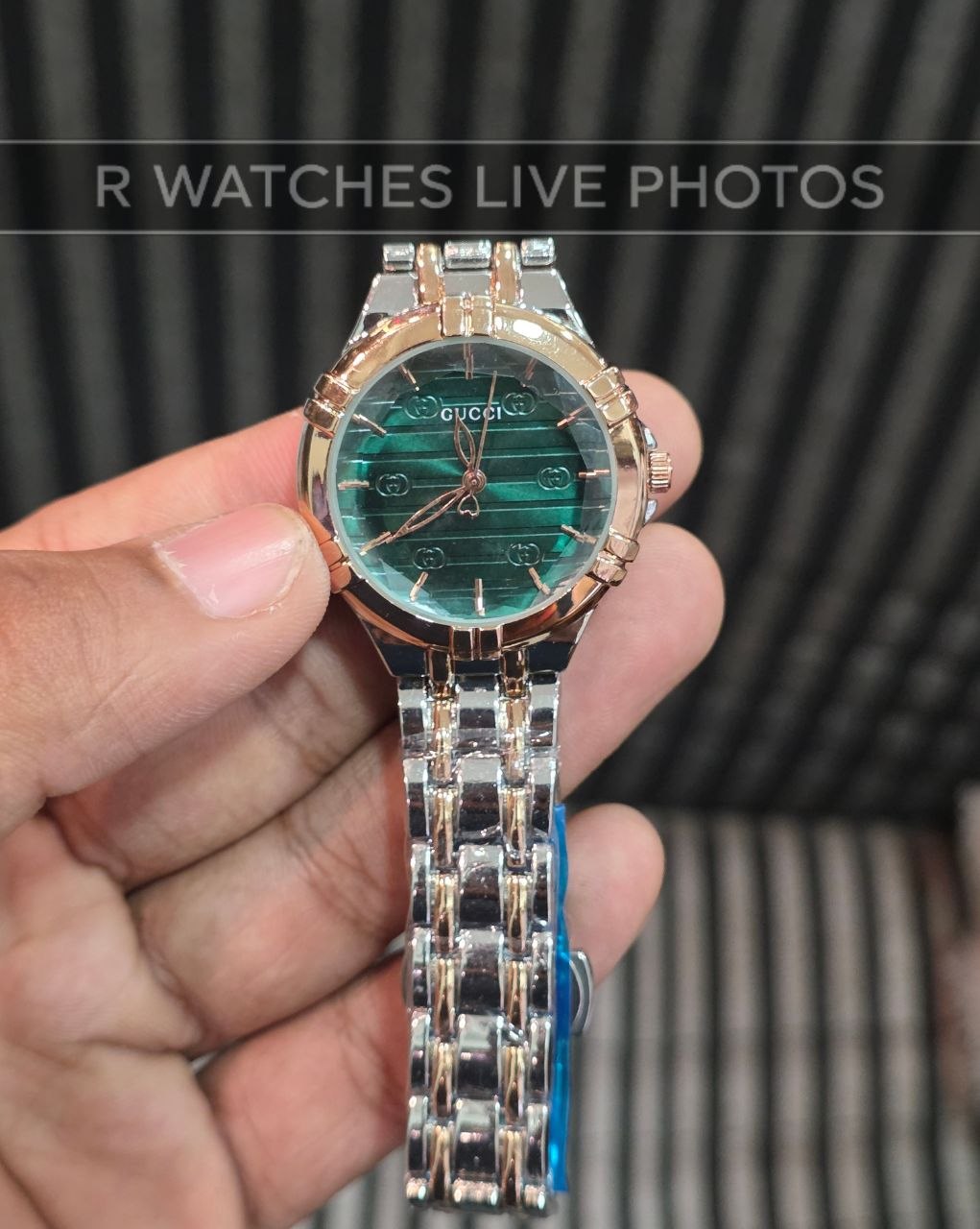 (OS)⭐ Gucci girls dual tone green