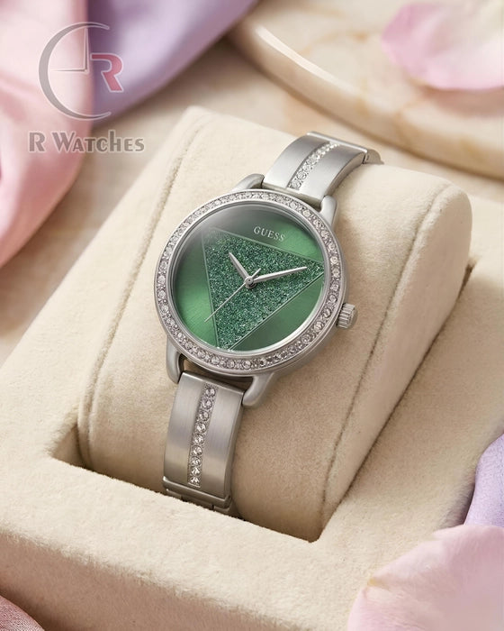 (OS) Guess Girls Silver Green