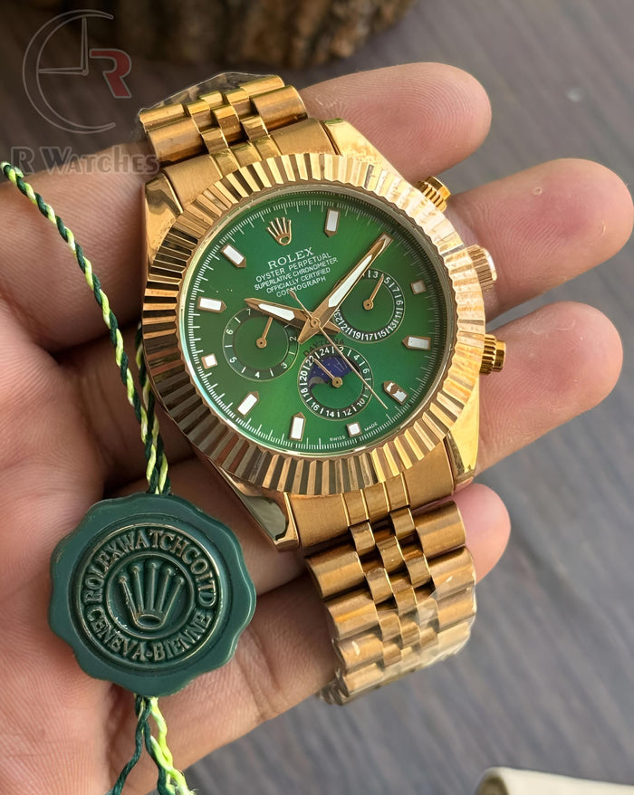(SS) Rolex oyster Gold green