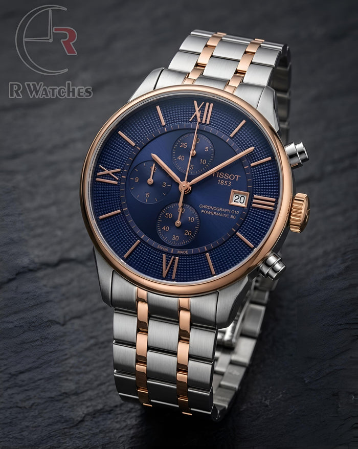 (OS2)⭐ Tissot premium Dual tone Blue