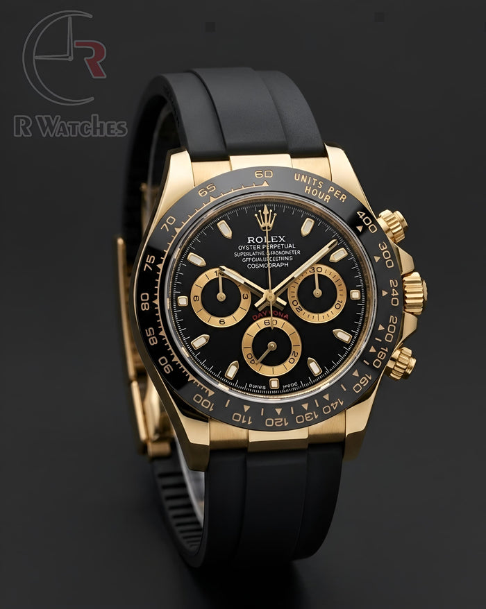 (OS4) Rolex Silicon Gold Black Dial