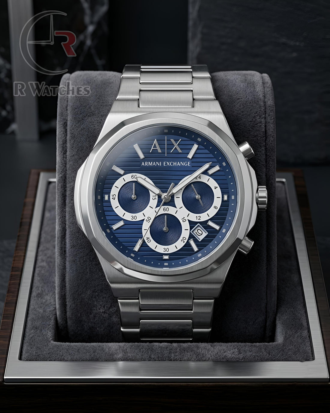 (OS) AX Silver Nevy Blue