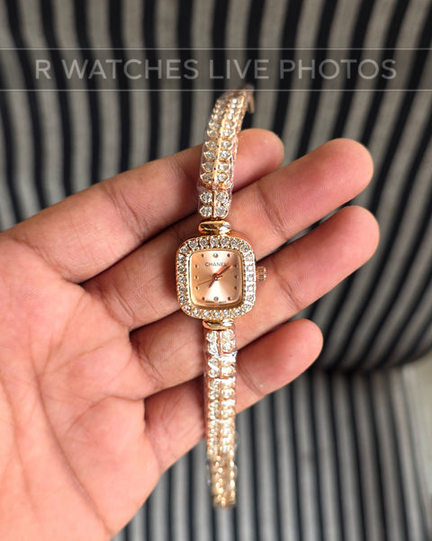 (OS)🖤⭐ Chanel Girls Diamond Full Rose Gold (CHG10)