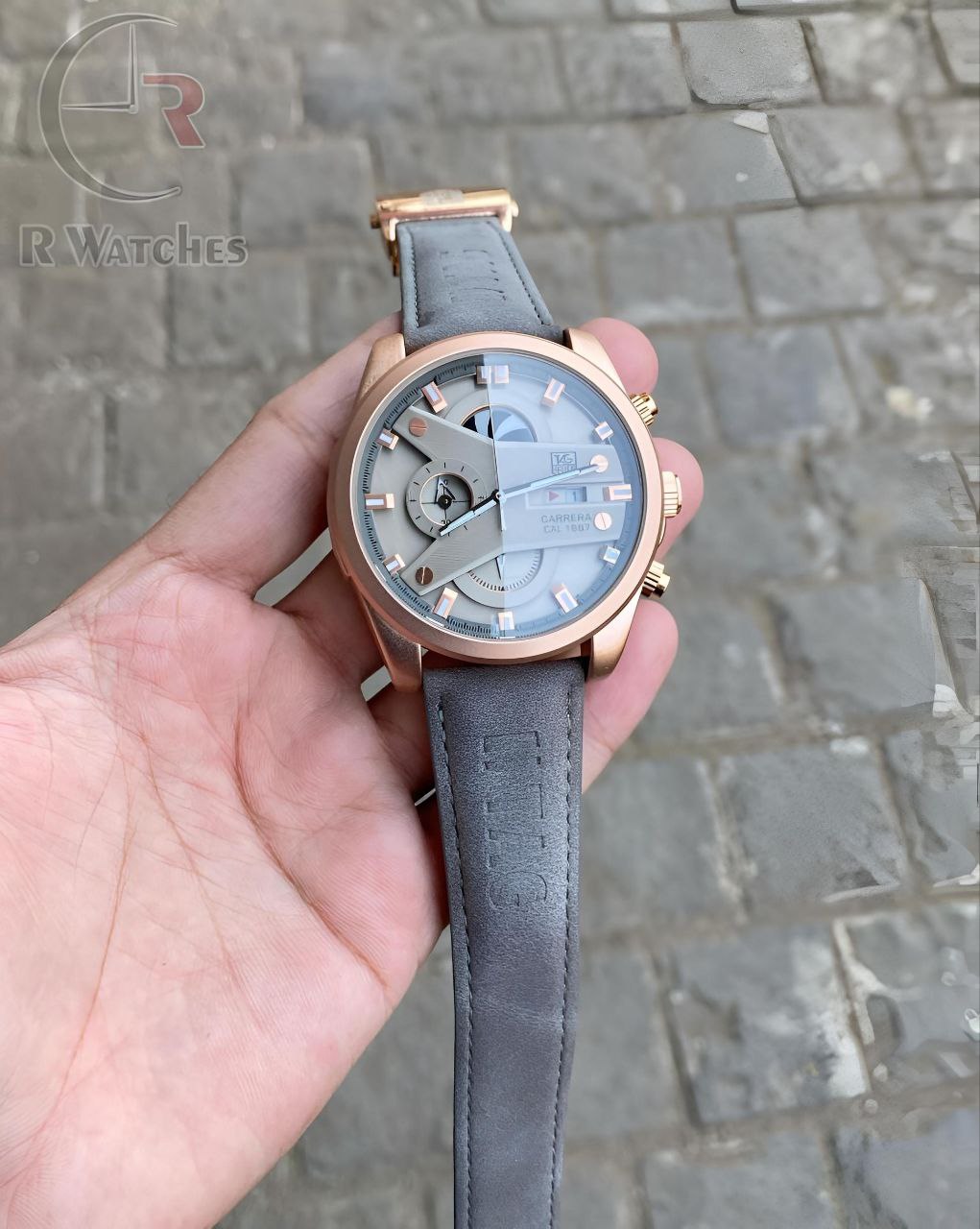 (SS)📷 tag CR7 leather Rose Gold Grey (TGL1)