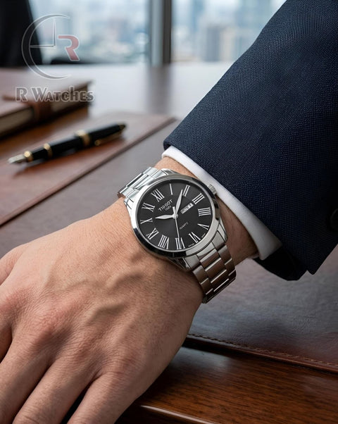 (OS)📷⬆️ Tissot premium silver black (TSP2)