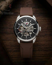 (SS)📷⬆️ Tommy Hilfiger automatic silicon brown (THAS6)