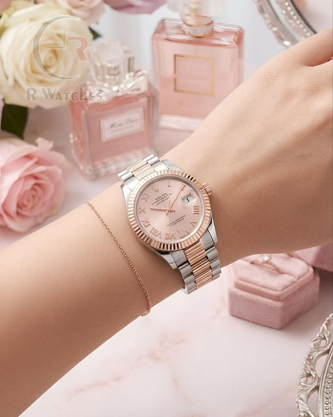 (SS)📷⬆️ Rolex Girls Rose Gold Pink (RXG54)