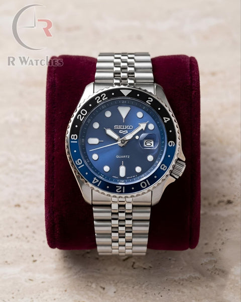 (OS)📷⬆️ Seiko Silver Blue Black (SKP8)