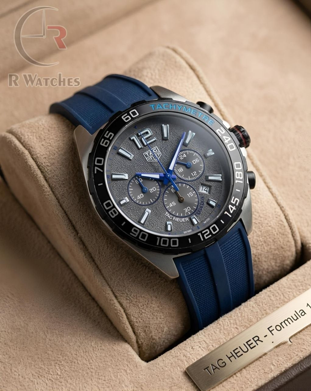(OS)📷⬆️ Tag Heuer silver blue (TGS3)