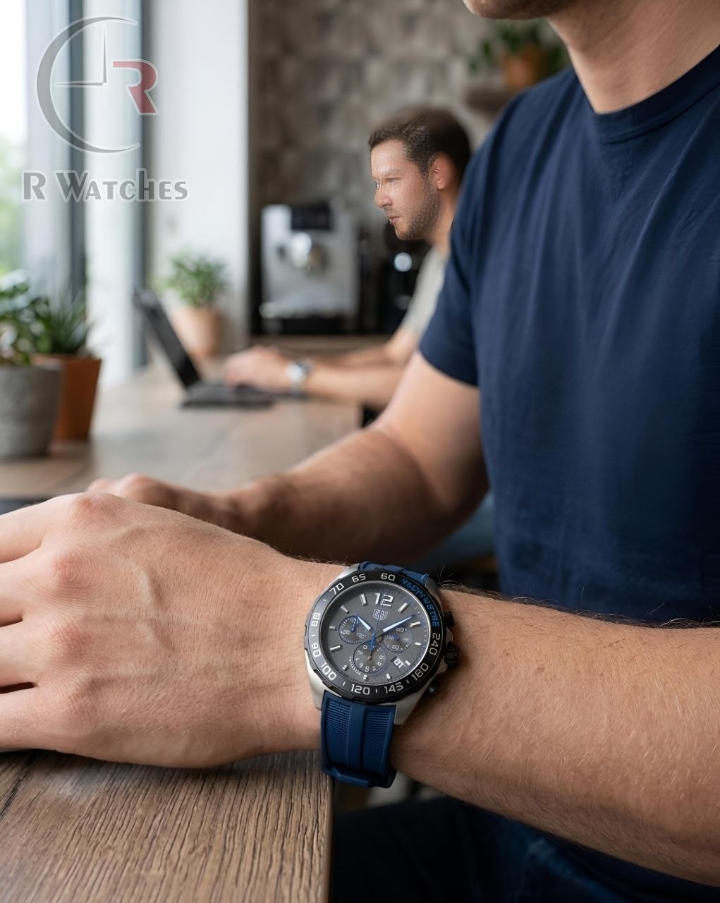 (OS)📷⬆️ Tag Heuer silver blue (TGS3)