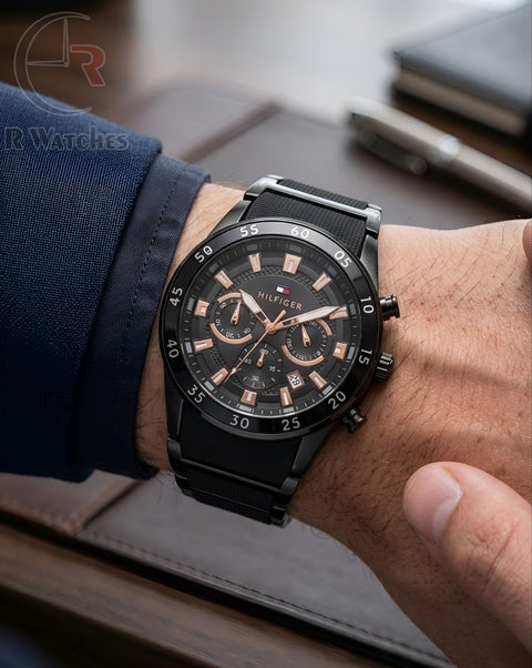 (OS2)📷⬆️ Tommy new full black rose gold (THP3)
