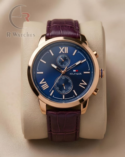 (OS)📷⬆️ Tommy Hilfiger Rose Gold Blue (THL1)