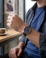 (OS)📷⬆️ Tommy Hilfiger Rose Gold Blue (THL1)