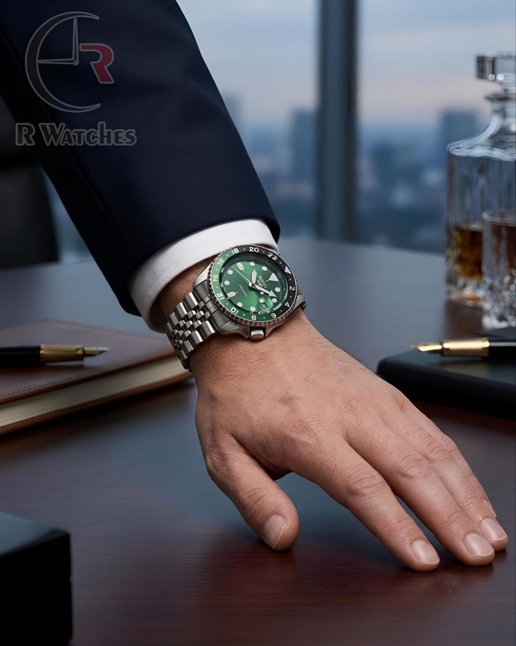 (OS4)⬆️ Seiko Silver Green