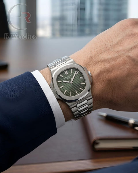 (OS)⬆️ Patek Philippe silver Green