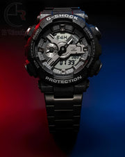 (OS) G-Shock Autolight Metal Black Silver
