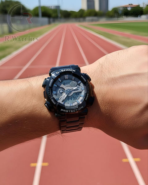(OS) G-Shock Autolight Metal Black Silver