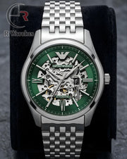 (OS) Armani Automatic Green Silver