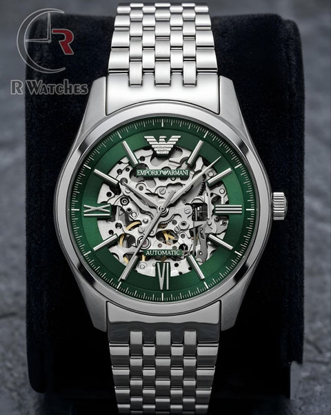 (OS) Armani Automatic Green Silver