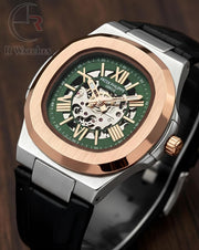 (OS) Patek Philippe automatic leather Dual tone Green