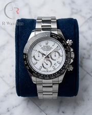 (OS) Rolex Silver White Black Dial