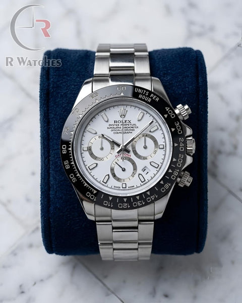 (OS) Rolex Silver White Black Dial