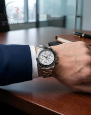 (OS) Rolex Silver White Black Dial