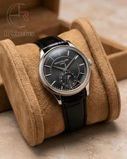 (OS) Patek Philippe Leather Silver Black