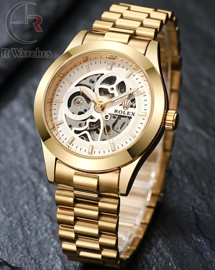 (OS) Rolex Automatic Gold White